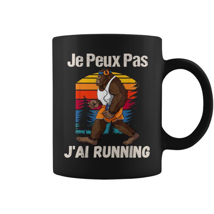 Je Peux Pas J'ai Running Humour Bigfoot Rétro Course À Pied Tasse