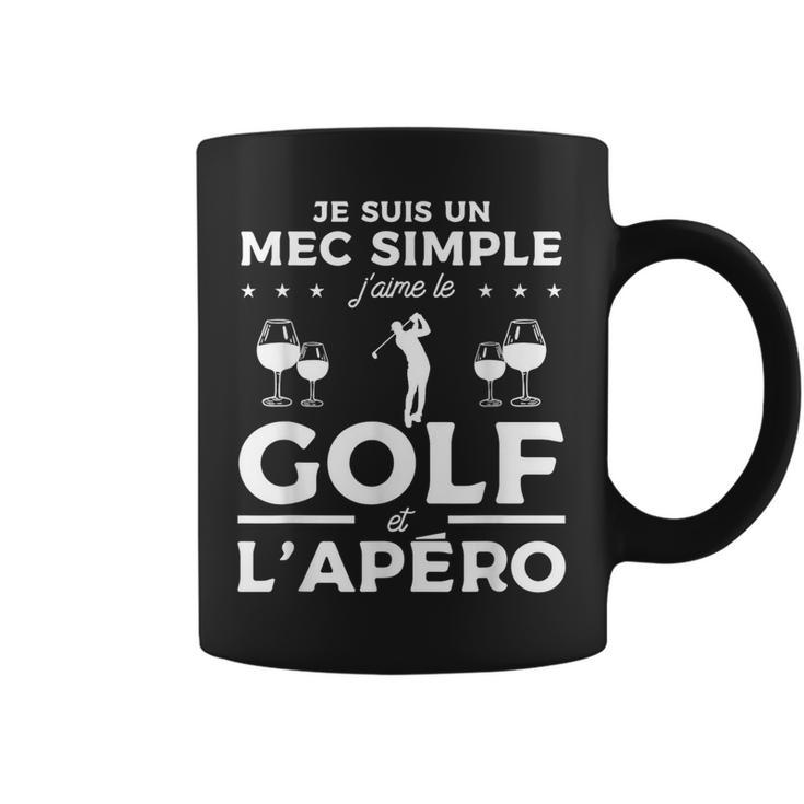 Jeuis Un Mecimple J'aime Le Golf Et L'apéro Tasse