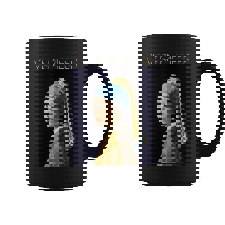 Johannesermeer アーティスト向け 真珠のイヤリングを持つ少女 コーヒーマグ