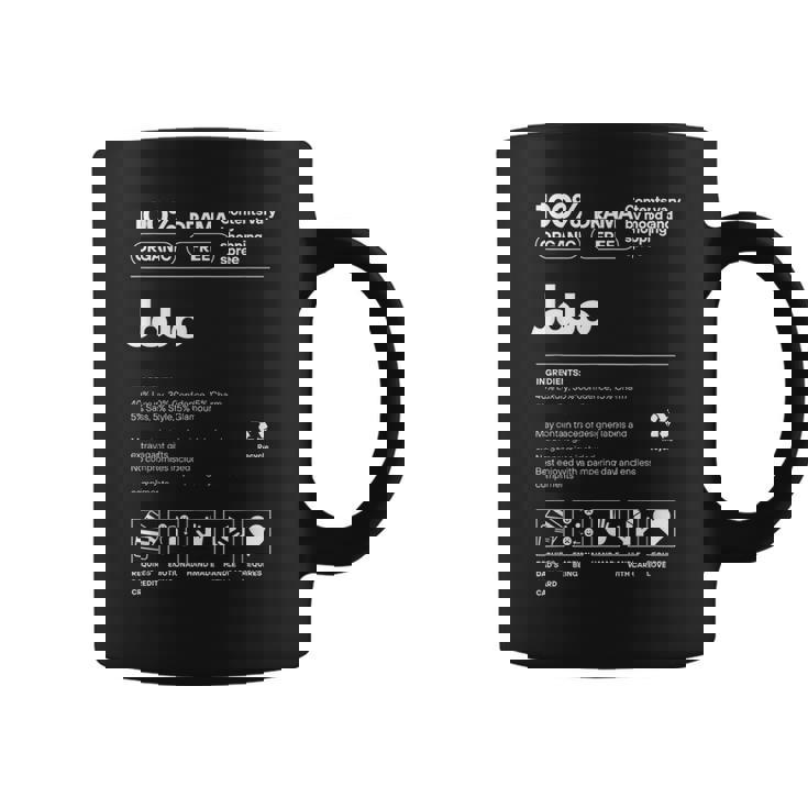 Jojo名札 皮肉な名前 ジョジョの栄養成分 コーヒーマグ