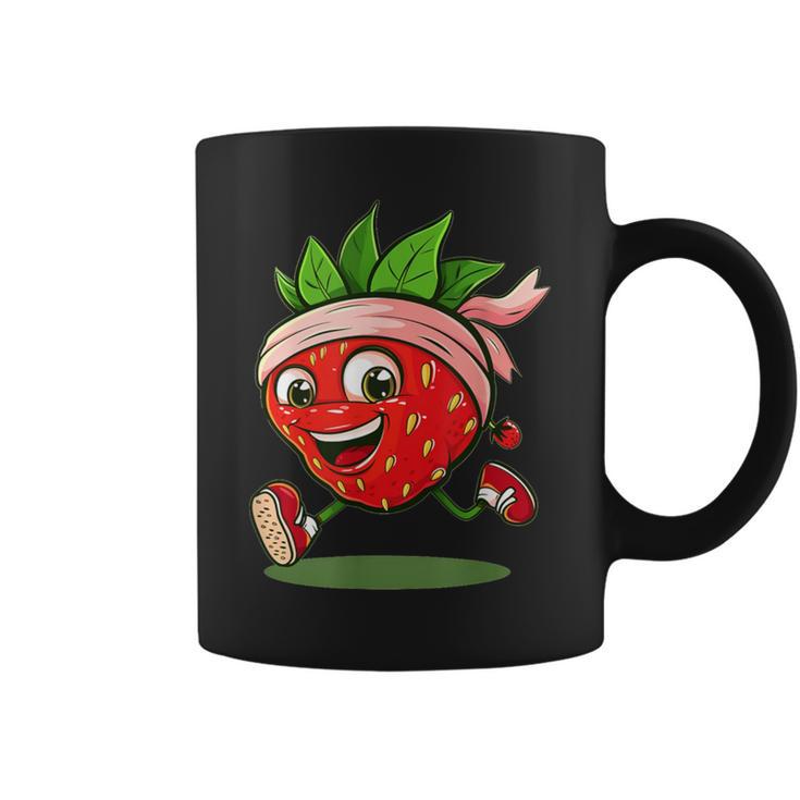 Jolie Fraise Avec Bandeau Pour Les Amateurs Deport Et De Course À Pied Tasse