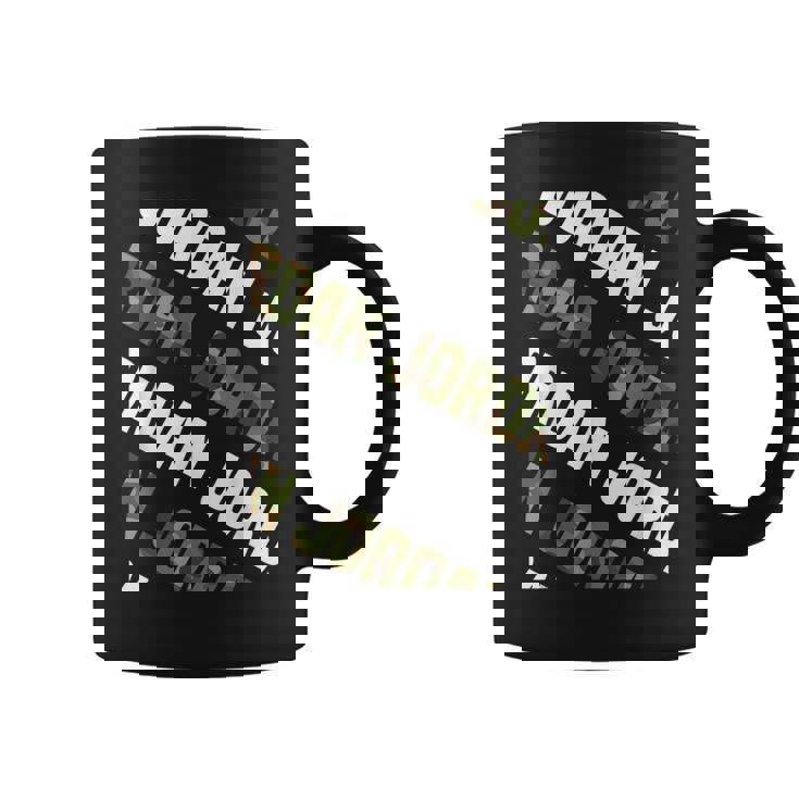 Jordanカモ柄グリーンカモフラージュ コーヒーマグ