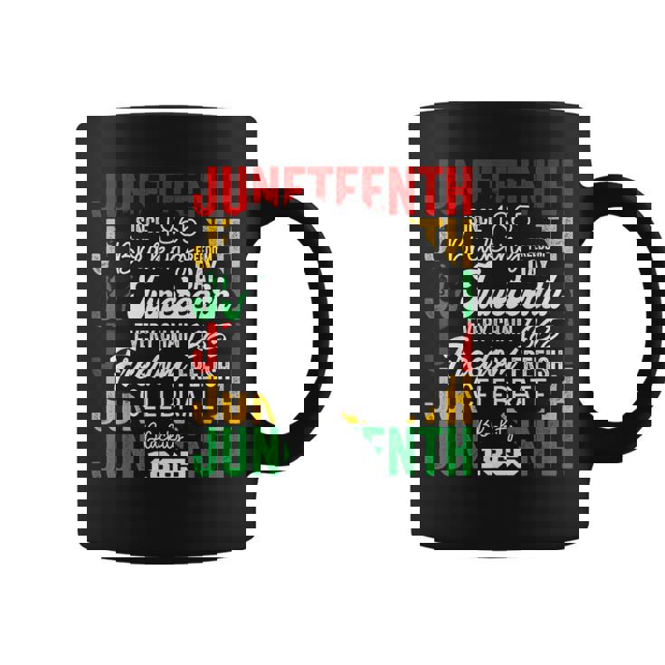 Junenth 1865 Afro Freedom Breaking Chains Freeish Roots Coffee Mug