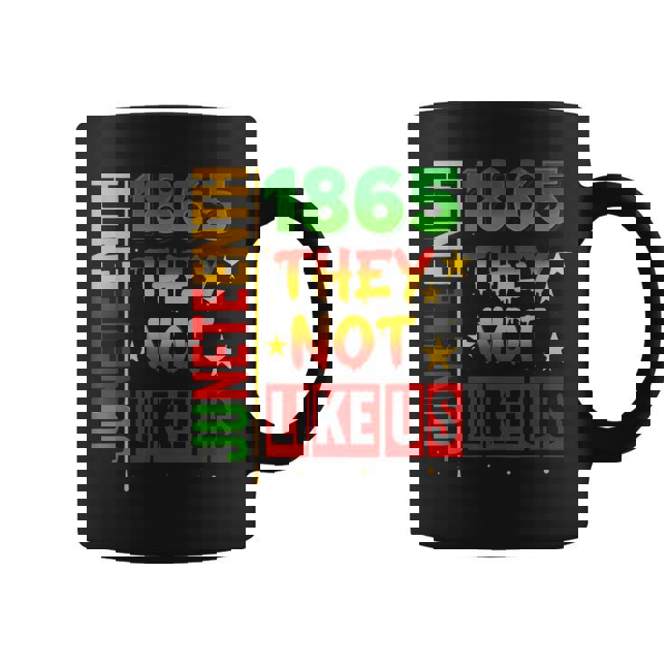 Junenth 1865 Pride Black History They Don't Like Us Coffee Mug
