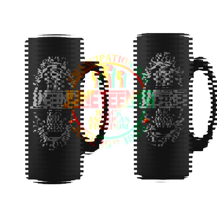 Junenth African American Freedom Black History Men Coffee Mug