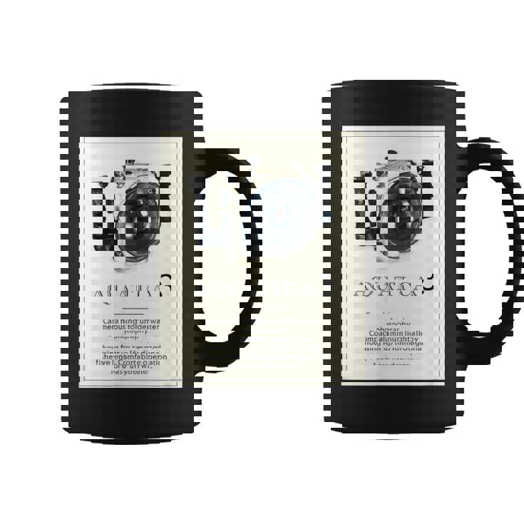 Kenko 水中カメラハウジングaquatica アクアティカ 前面プリント 80年代復刻 コーヒーマグ