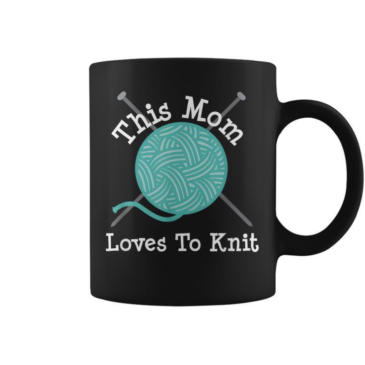 Knitting This Mom Loves To Knit Coffee Mug