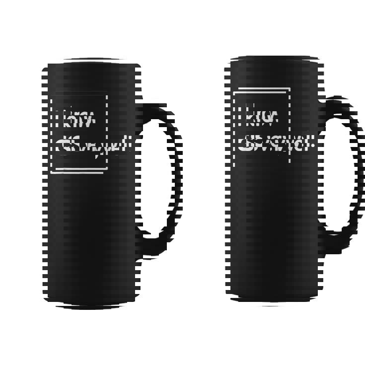 I Know Cssery Well 面白いプログラマー コーヒーマグ