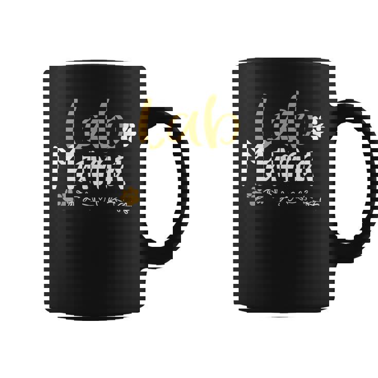 Lab Mom Lab Mama ラブラドールレトリバー シャツ かわいいペット愛好家 犬 コーヒーマグ
