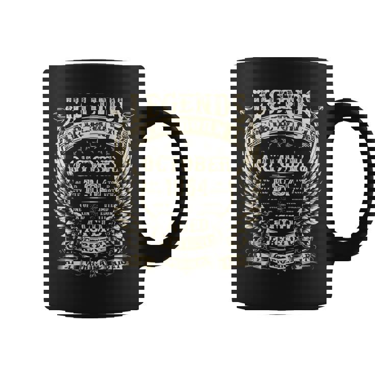 Legend Were Born In 1964 60歳の誕生日プレゼント 男性用 10月 コーヒーマグ