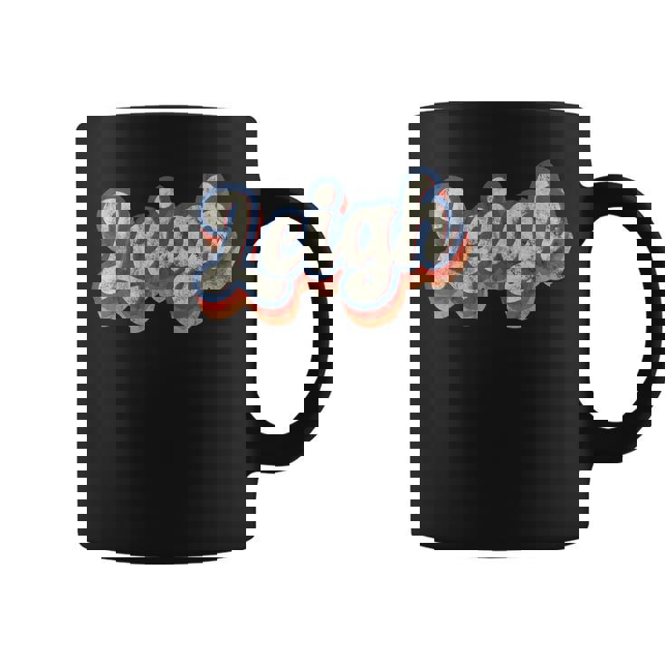 Leigh 名前入りシャツ カスタムレタリング 70年代 コーヒーマグ