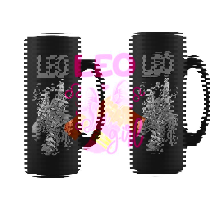 Leo Girl Birthday Sneakers Zodiac Sign Bday Girl Coffee Mug