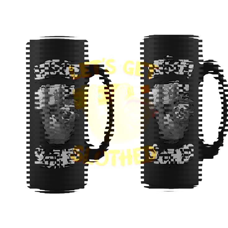 Let's Getlothed テキーラ-面白い飲酒ナマケモノ コーヒーマグ