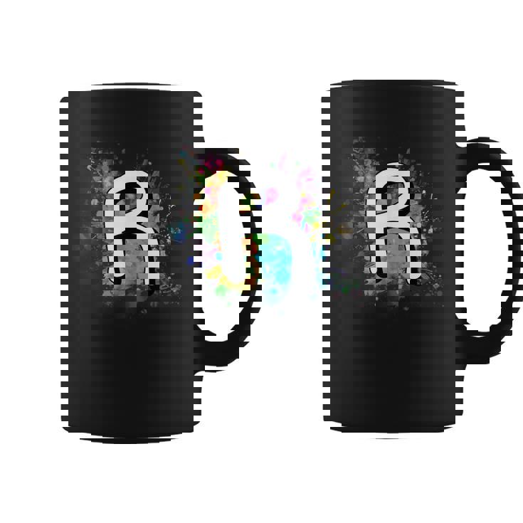 Letra R Retro Para Niñas Y Niños Que Les Gusta La Letra R Taza de café