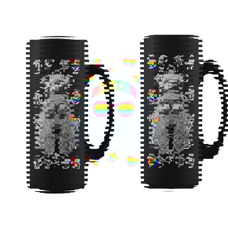 Lgbt プードル ゲイプライド 月 犬 レインボー レズビアン コーヒーマグ