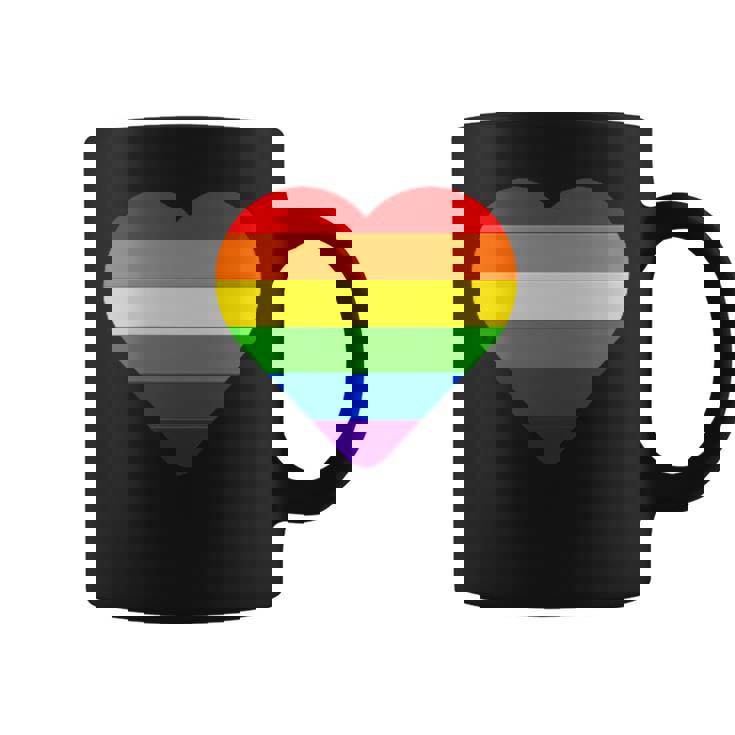 Lgbt レインボー・ハート・フラッグ ゲイ・バイ・ラブ・プライド月間 Lgbtq コーヒーマグ