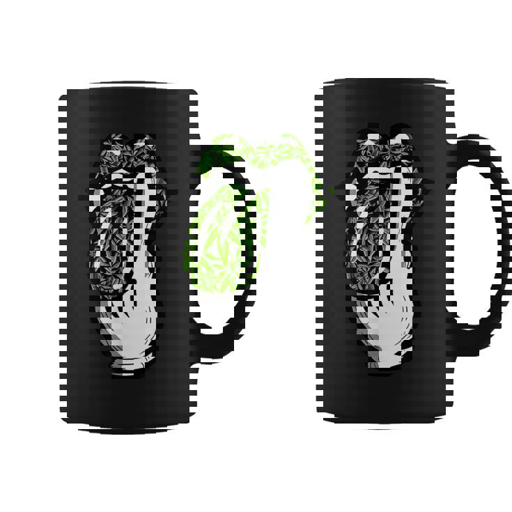 Lickmoke ウィードリーフパターン マリファナ420 大麻ポットギフト コーヒーマグ