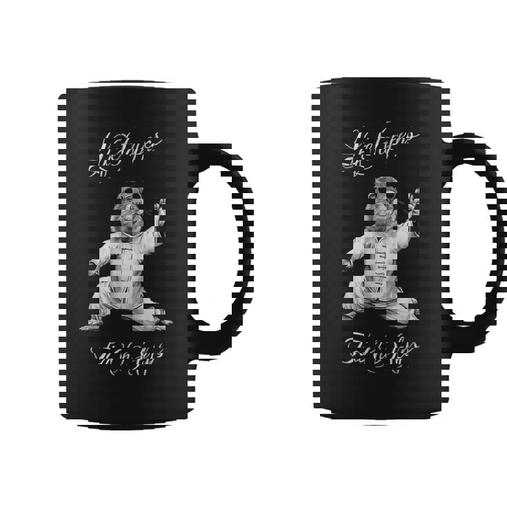 Life Happens 太極拳は面白い陰陽太極拳マーモットを助ける コーヒーマグ