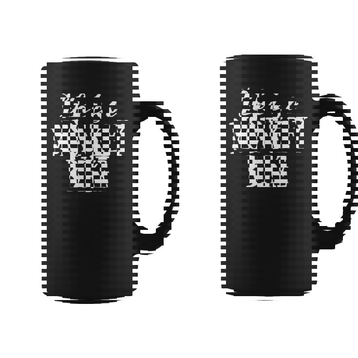 Life Is A Monkey Bike ゴリラバイク 漫画デザイン コーヒーマグ