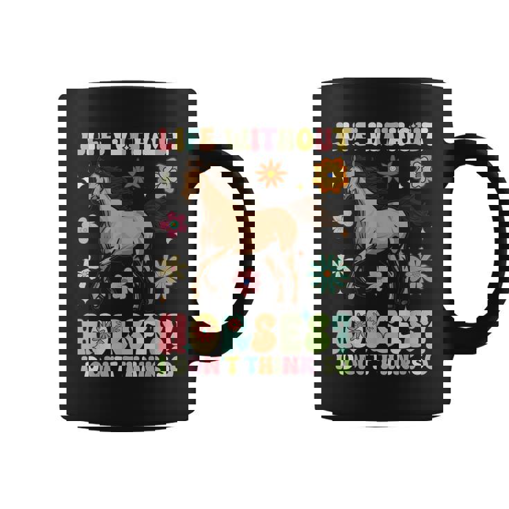 Life Without Horses グルーヴィーな乗馬 乗馬 コーヒーマグ