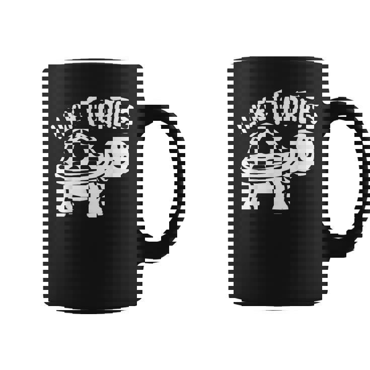 I Like Turtles かわいい 亀 愛 亀 海 動物 好き コーヒーマグ