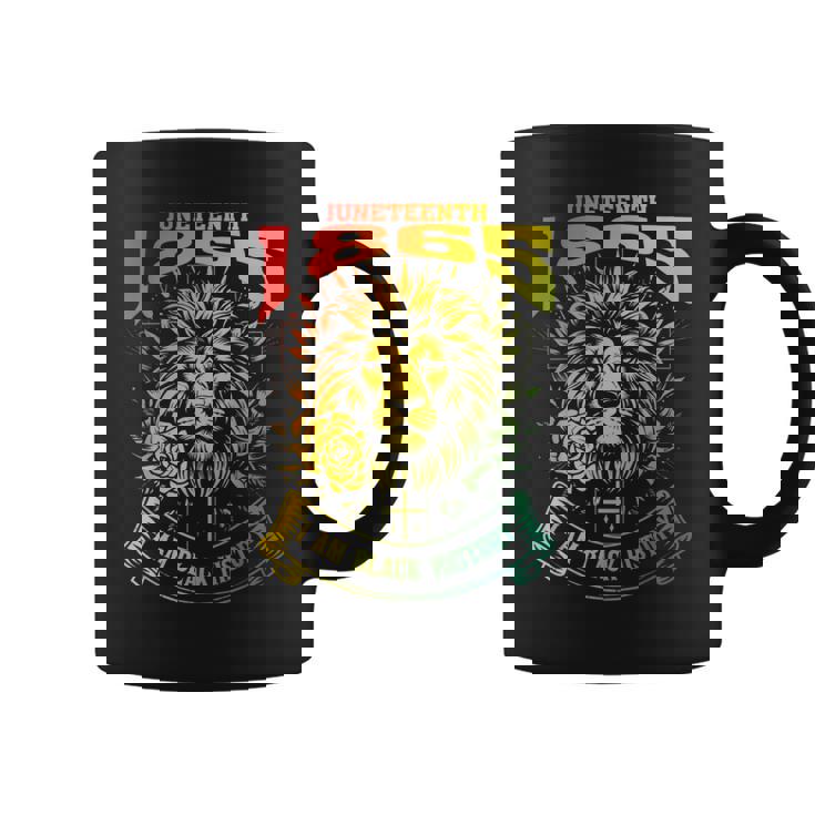 Lion Junenth 1865 I Am Black History African American Coffee Mug