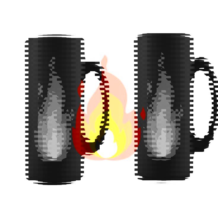 Lit Fire Flame ホットバーニングビーチパーティー コーヒーマグ