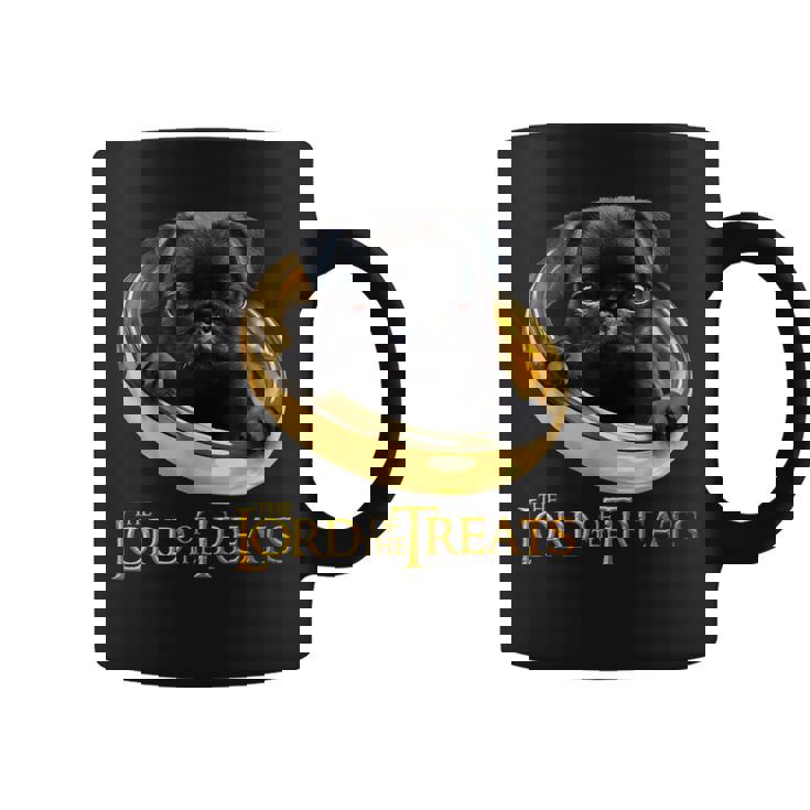 Lord Of The Treats 御馳走の主-クリスマスのための面白い黒いパグ犬 コーヒーマグ