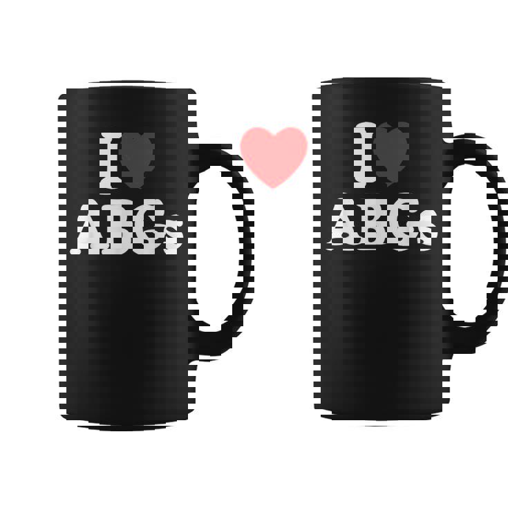 I Love Abgs I Heart Abg おもしろい アジアの赤ちゃん 女の子 恋人 コーヒーマグ