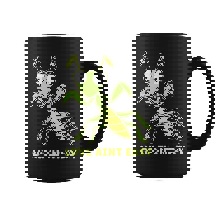 Love Ain't Easy カマキリ ユーモア 昆虫 恋人 ジョーク コーヒーマグ