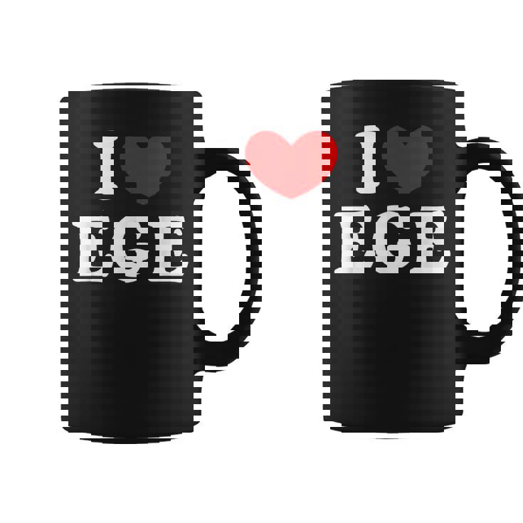I Love Ege 私は愛する Ege コーヒーマグ