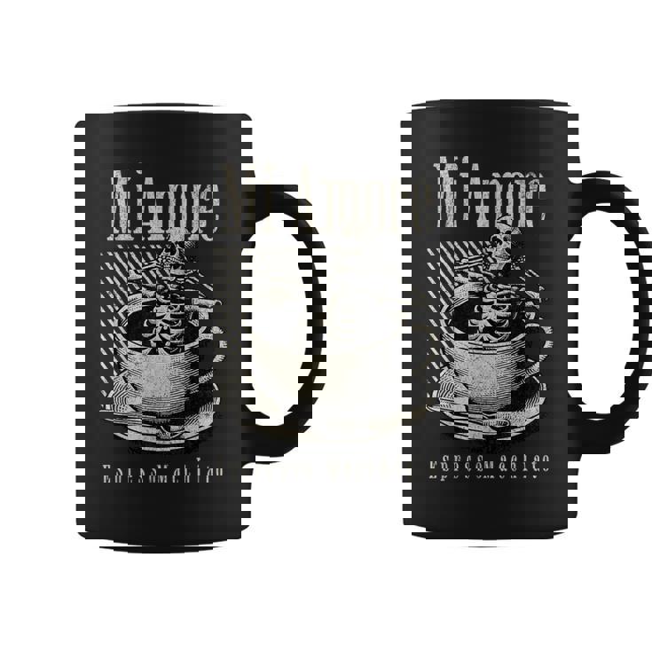 I Love Espresso Macchiato Mi Amore Caffeine Lover Taza de café