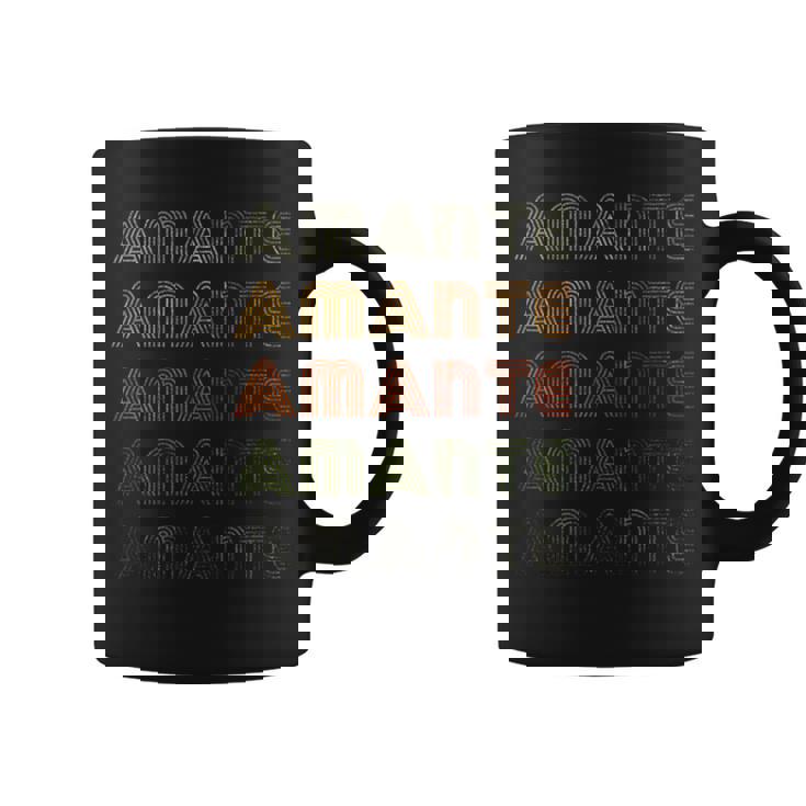 Love Heart Amante グランジ ビンテージスタイル ブラック アマンテ コーヒーマグ