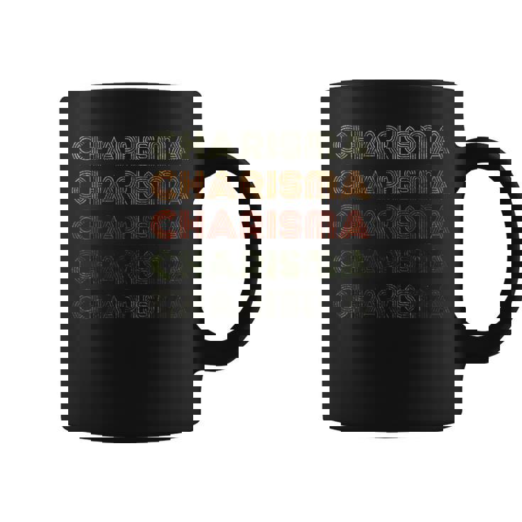 Love Heart Charisma グランジ ビンテージスタイル ブラック カリスマ コーヒーマグ