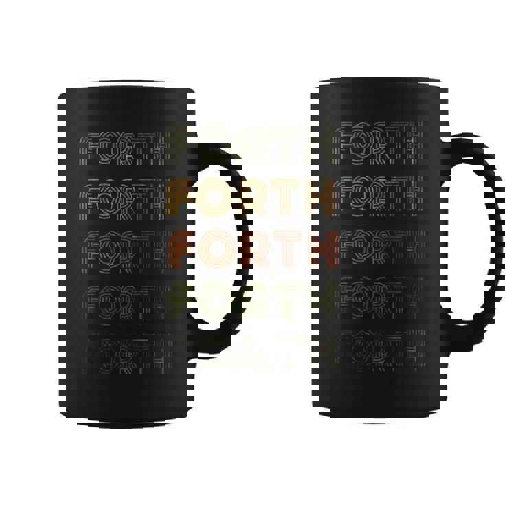 Love Heart Forth グランジ ビンテージスタイル ブラック フォース コーヒーマグ