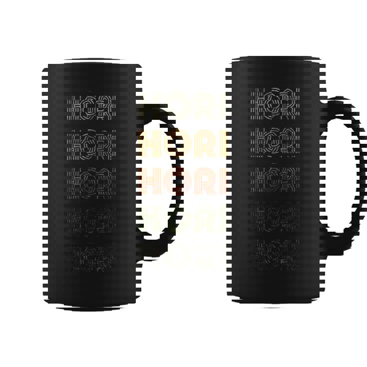 Love Heart Hori グランジ ビンテージスタイル ブラック ホリー コーヒーマグ