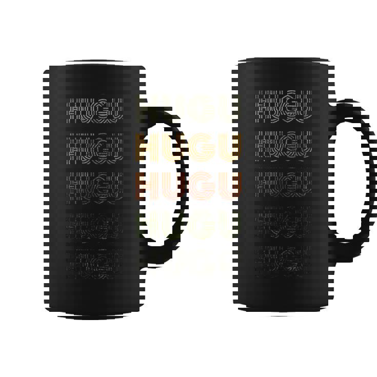 Love Heart Hugu グランジ ヴィンテージスタイル ブラック フグ コーヒーマグ