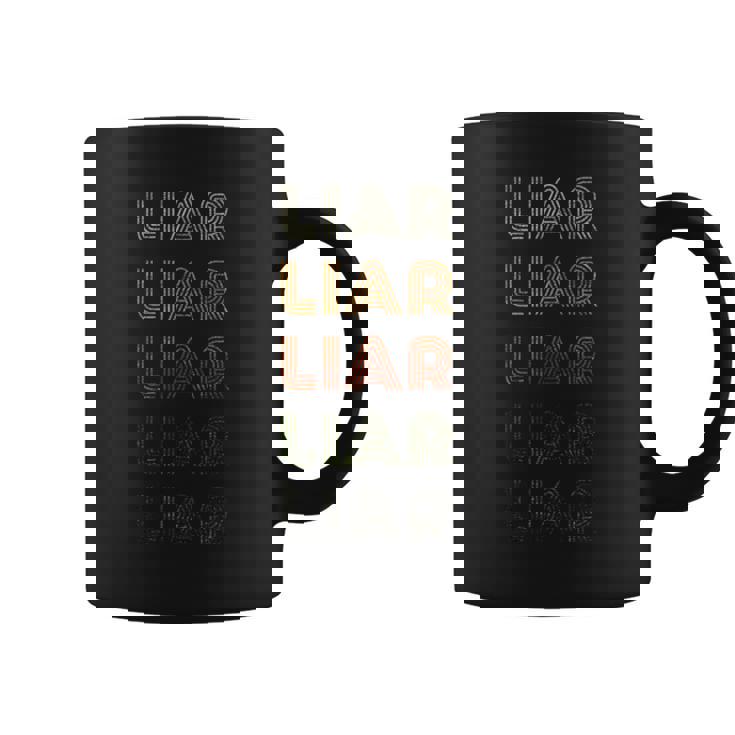 Love Heart Liar グランジ ビンテージスタイル ブラック 嘘つき コーヒーマグ