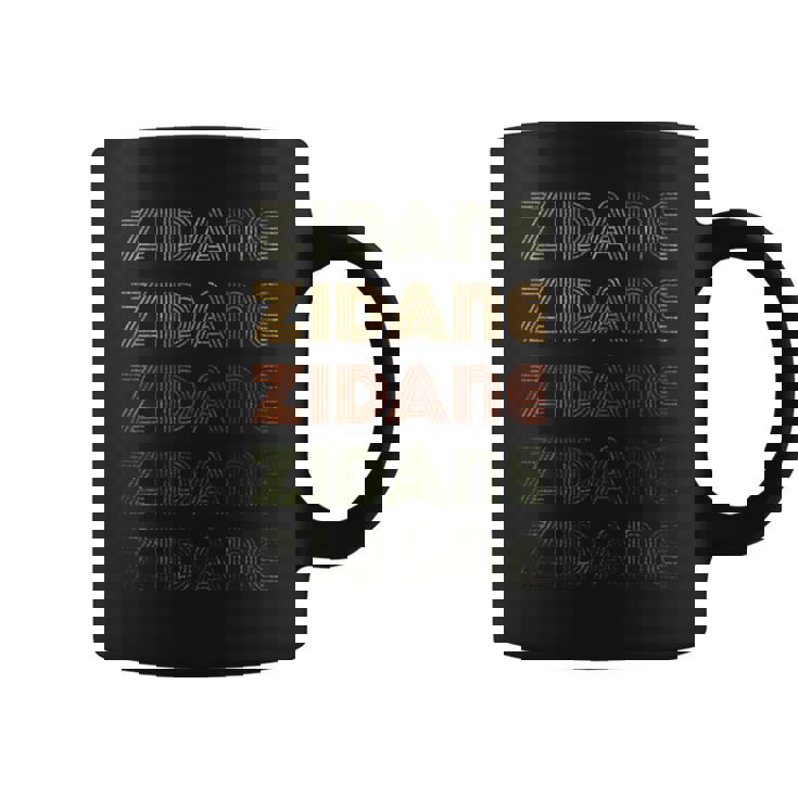 Love Heart Zidane グランジ ビンテージスタイル ブラック ジダン コーヒーマグ