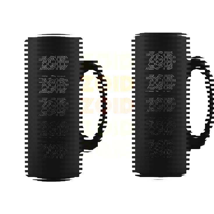 Love Heart Zoid グランジ ビンテージスタイル ブラック ゾイド コーヒーマグ