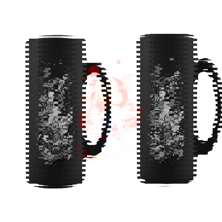 I Love Japan 東京都 日本の女の子 タトゥーアート コーヒーマグ