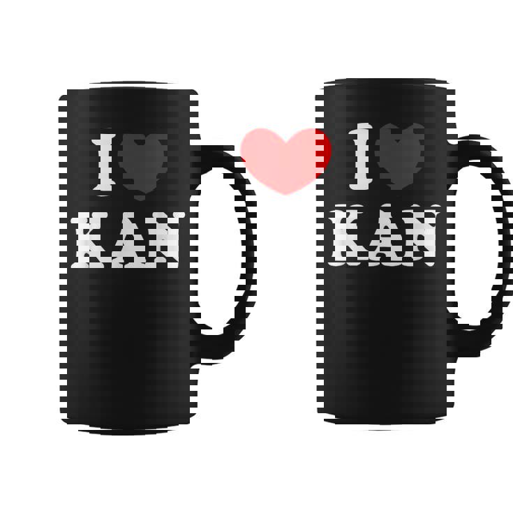 I Love Kan 私は愛する Kan コーヒーマグ