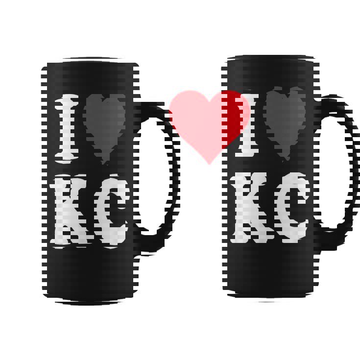 I Love Kc Initials I Heart KC First Last Name K C コーヒーマグ