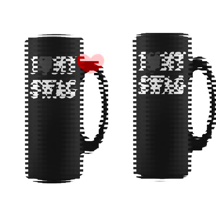 I Love Mywag アイ・ラブ・マイ・スワッグ、アイ・ハート・マイ・スワッグ コーヒーマグ