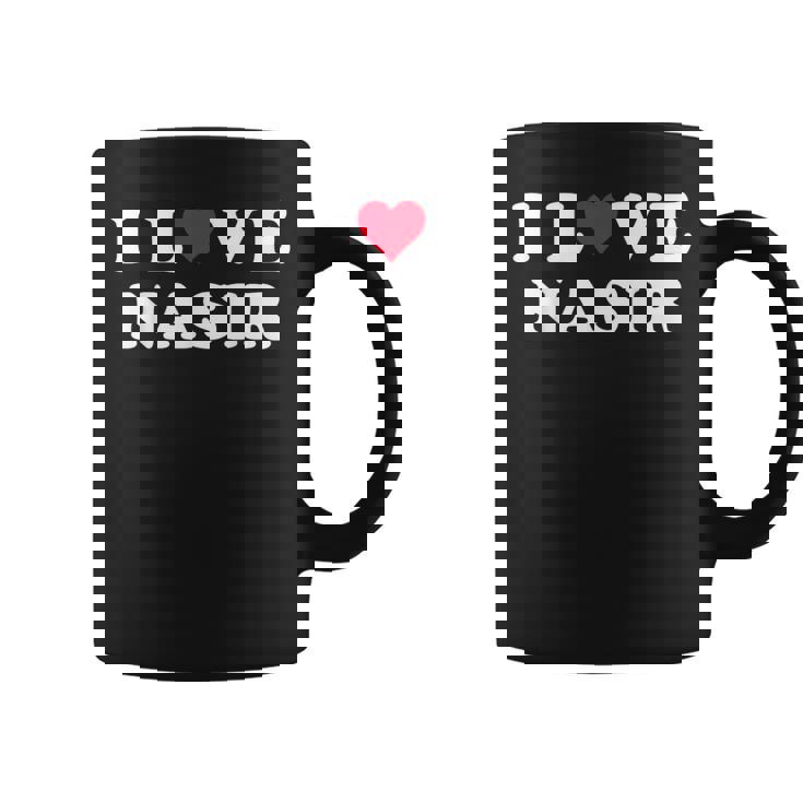 I Love Nasir マッチング ガールフレンド&ボーイフレンド ナシル名 コーヒーマグ