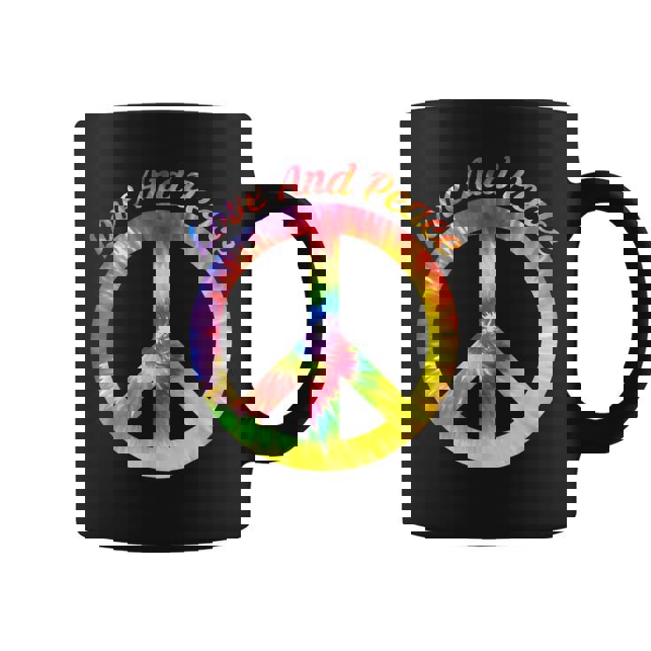 Love Peace 60年代70年代ヒッピーコスチューム Love Peace コーヒーマグ
