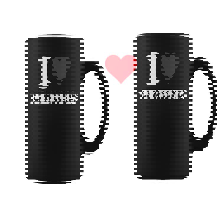 I Love Philippines Coeur Cadeau Philippin Philippine Tasse