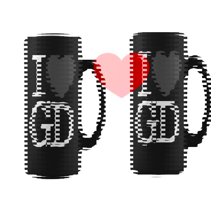 I Love ハート Gd コーヒーマグ