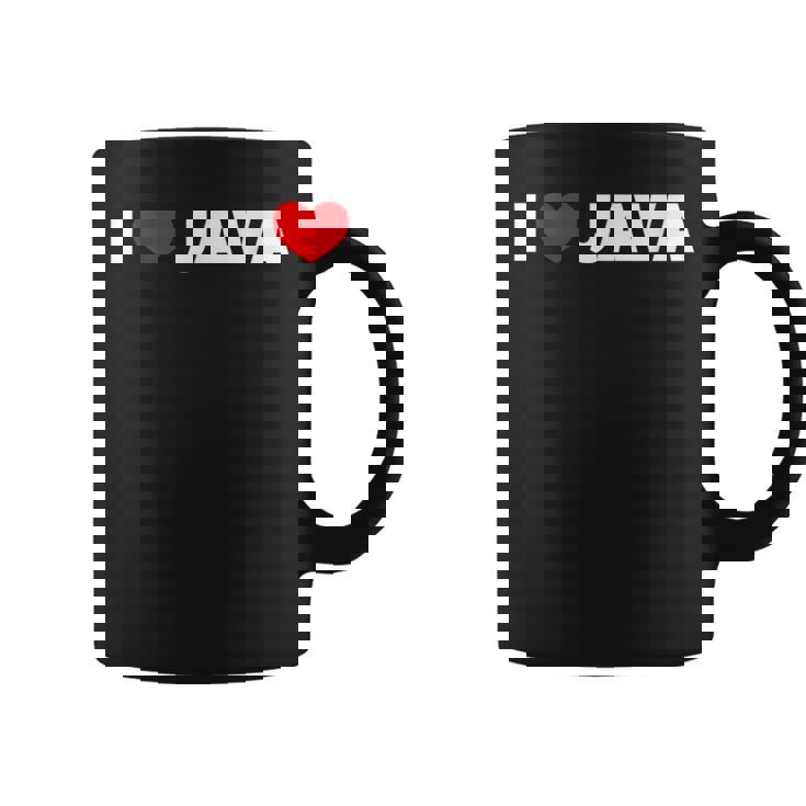I Love ハート Java コーヒーマグ