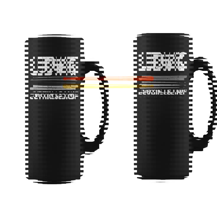 Ludwig Everything Else Is Noise クラシック音楽ドラムスティック コーヒーマグ